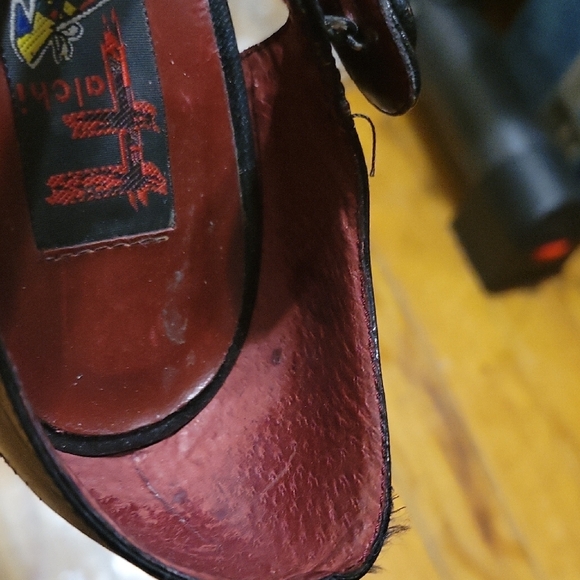 Carlos Falchi Black Leather Pointed Toe High Heels Shoea Size 7 1/2 B - Picture 14 of 16